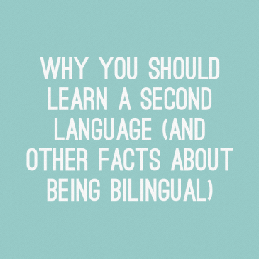 Text 'Why you should learn a second language (and other facts about being bilingual)